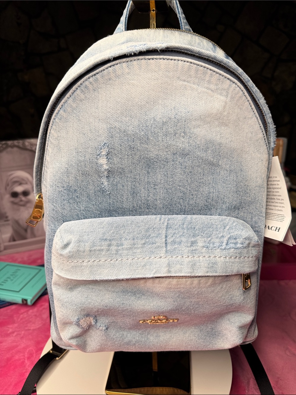 Coach Distressed Denim Backpack NWT – Style CEF27 – 11x13x5"